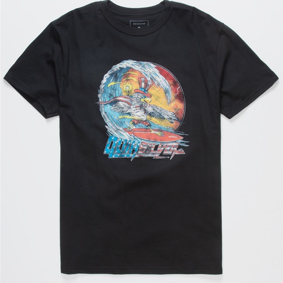 NWT QUIKSILVER Freedom Flyer 4th Tee Shirt - Picture 5 of 9